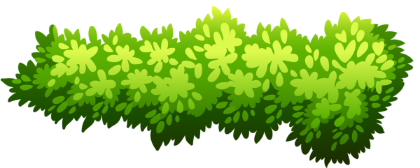 Кусты мультяшные