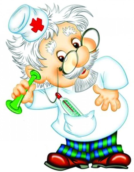 Доктор на белом фоне