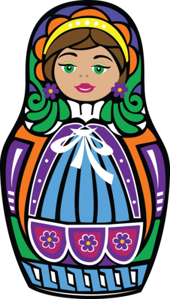Матрешка Векторная
