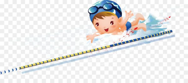 Пловец без фона