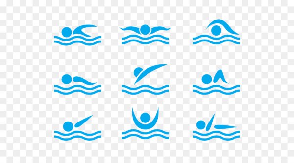 Значок пловца