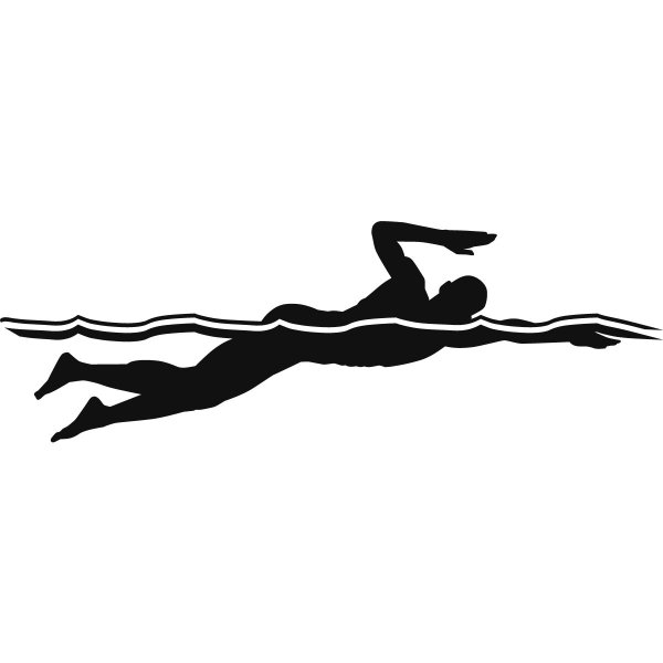 Пловец силуэт