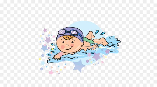 Плавание дети вектор