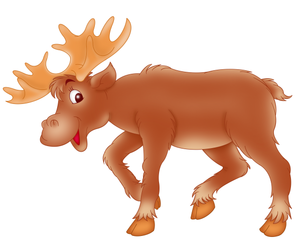 Лосенок на прозрачном фоне