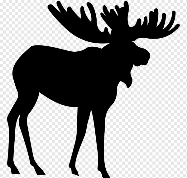 Охотник на оленя силуэт