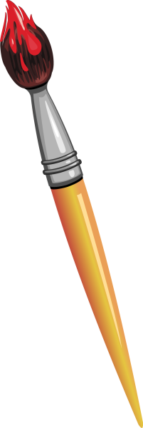 Краски с кисточкой