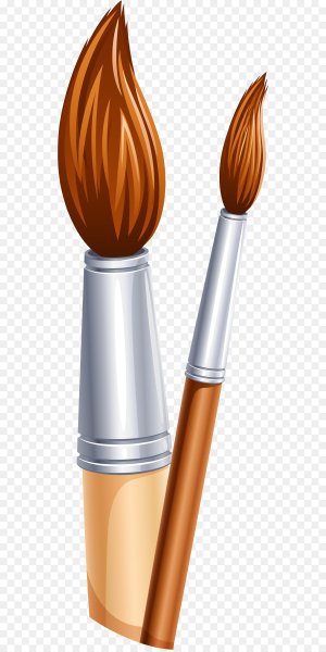 Краски с кисточкой