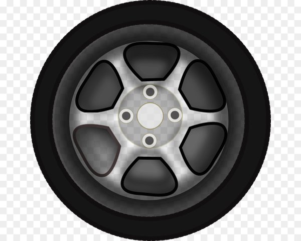 Колесо автомобиля без фона