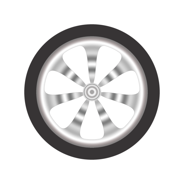 Колесо на белом фоне