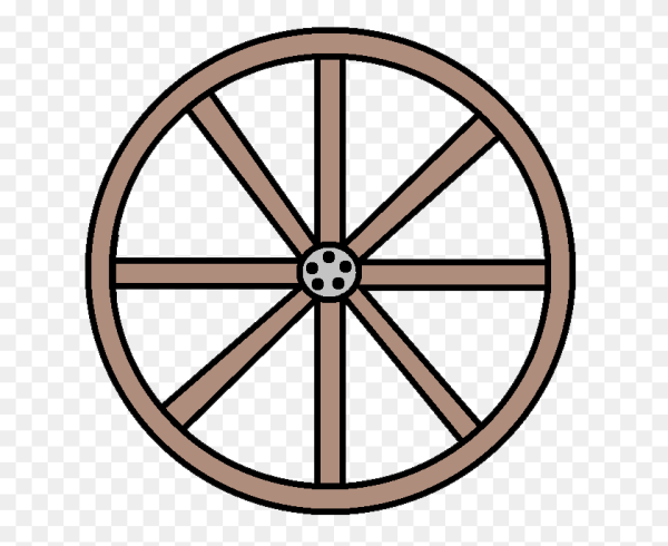Колесо телеги векторное