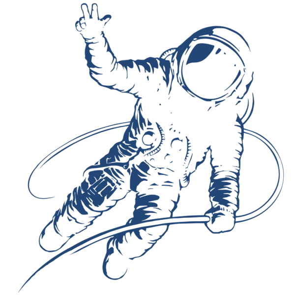 Человечек космонавт