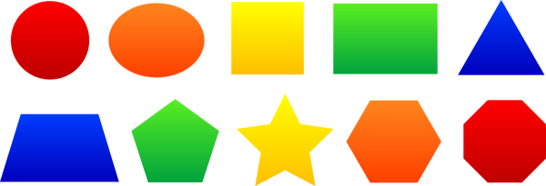 Цветные геометрические фигуры