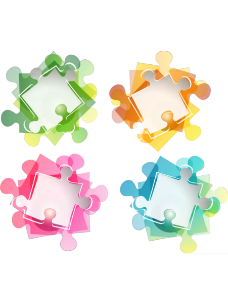 Рамка в виде пазла