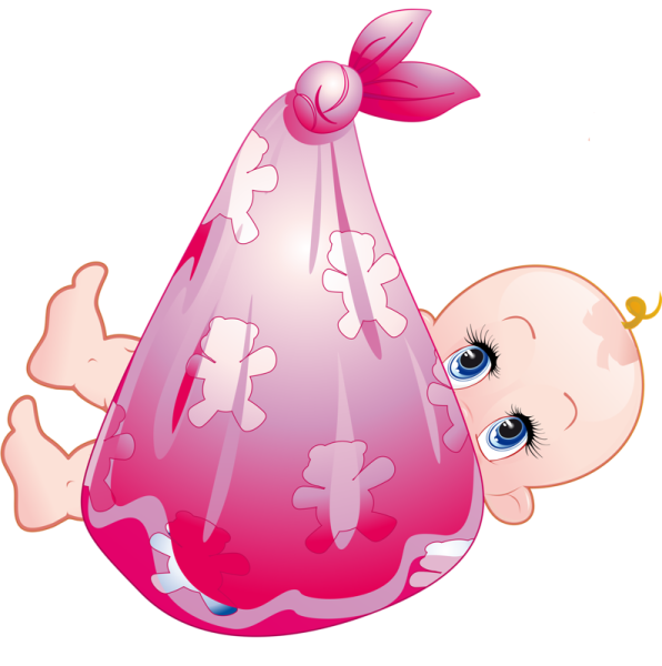 Мультяшный младенец в пеленке