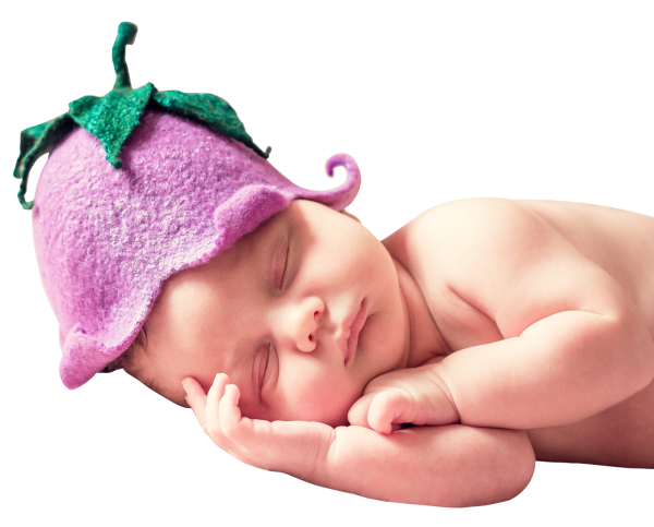 Новорожденный на прозрачном фоне