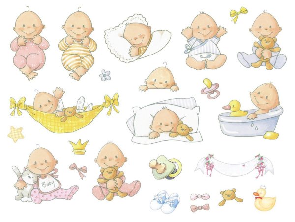 Фон для оформления альбома новорожденного