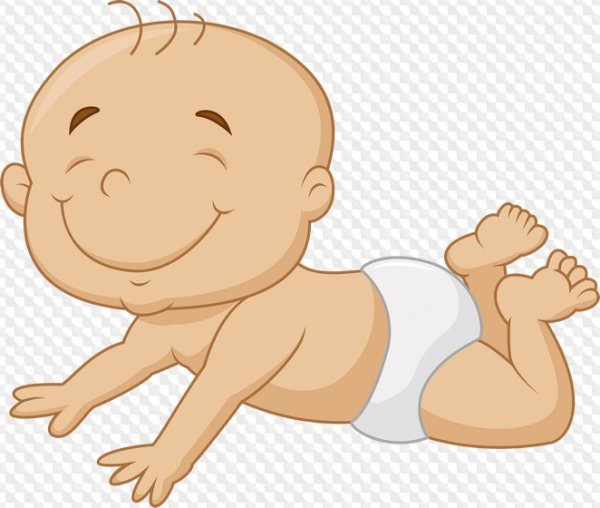 Грудничок на прозрачном фоне