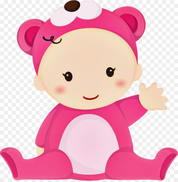 Мультяшный малыш девочка