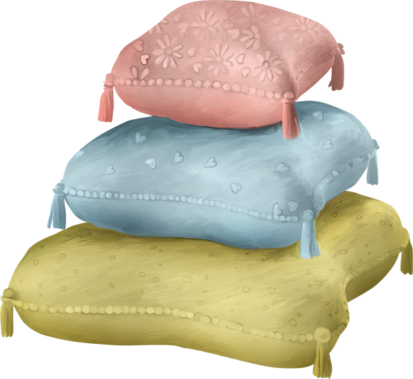 Клипарт подушка на прозрачном фоне для детей