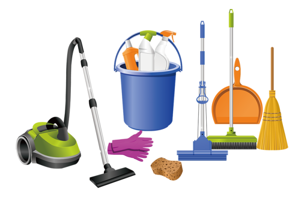 Инвентарь для уборки клипарт