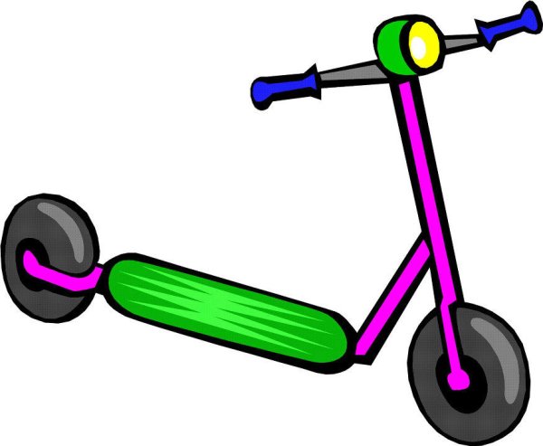 Самокат мультяшный
