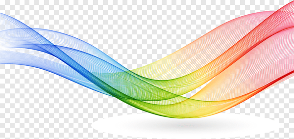Разноцветные волнистые линии
