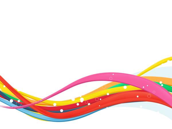 Разноцветные волнистые линии