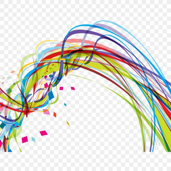 Абстрактные кривые линии