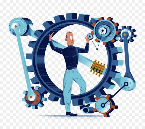 Инженеры машиностроения иллюстрация