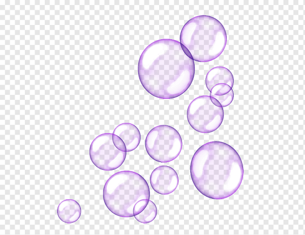 Мыльные пузыри на прозрачном