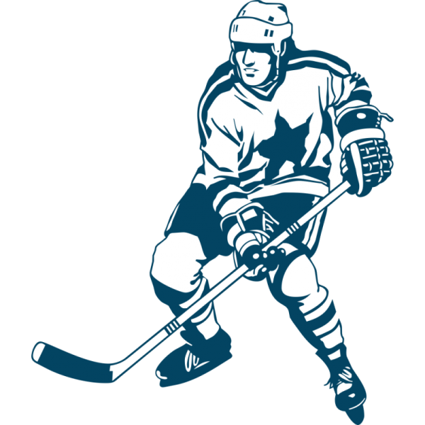 Хоккеист рисунок