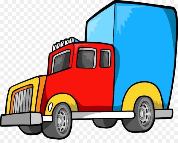 Грузовой автомобиль мультяшный
