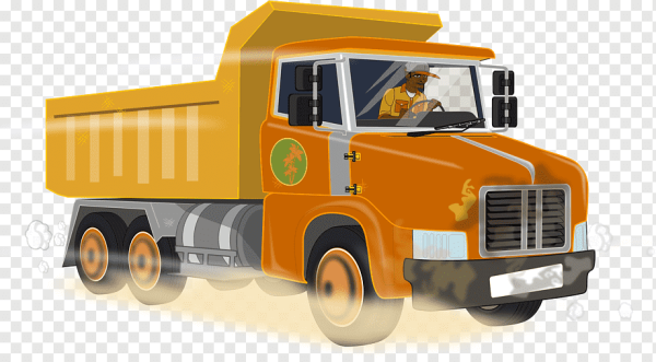 Машинка грузовик на прозрачном фоне