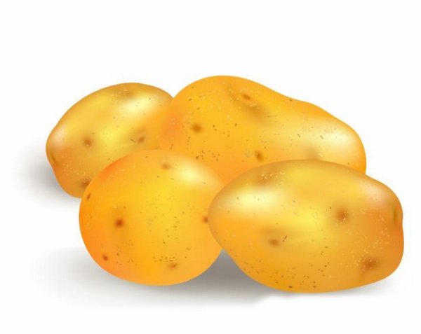 Картофель для детей на прозрачном фоне