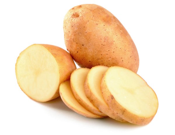 Картофлельна белом фоне