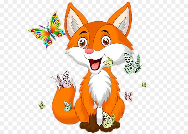 Лисичка мультяшная