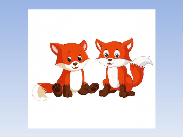 Лисята мультяшные