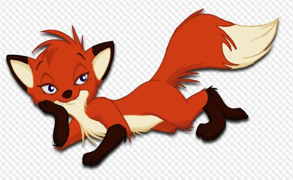 Лиса мультяшная