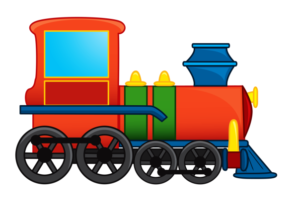 Паровозик мультяшный