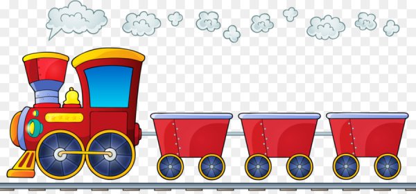 Паровозик с вагонами