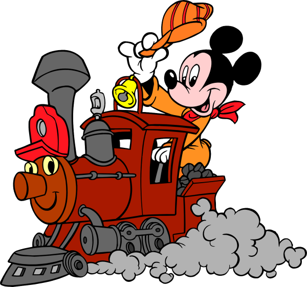 Паровоз мультяшный