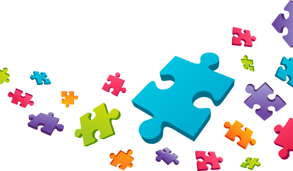 Разноцветные пазлы