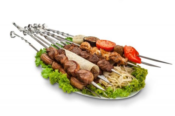 Шашлык на тарелке