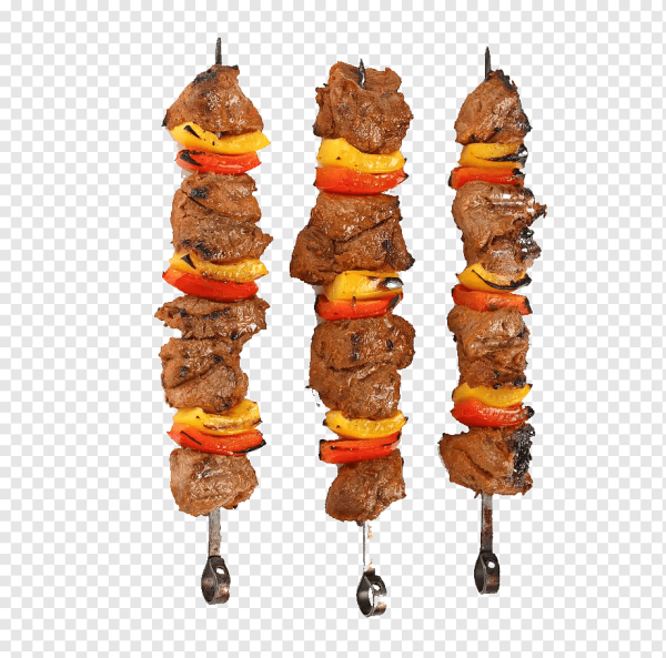 Шашлык на белом фоне