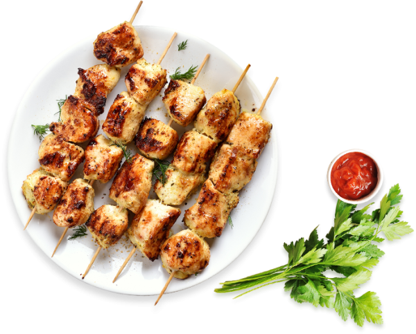 Шашлык сверху