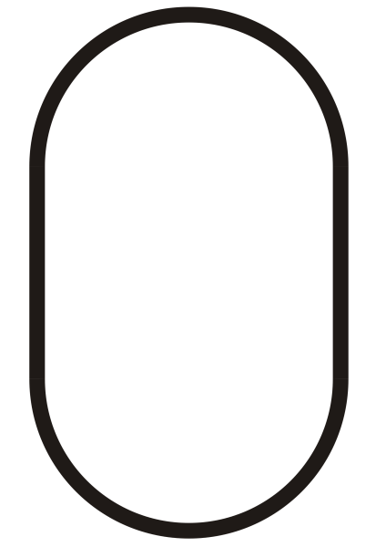 Овальный контур