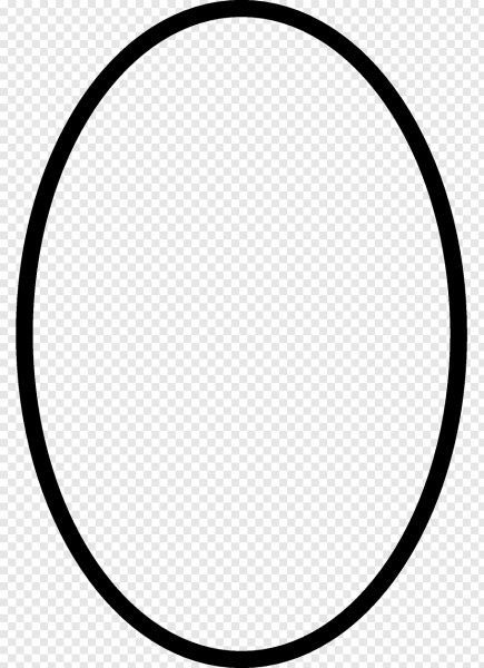 Овальная черная рамка