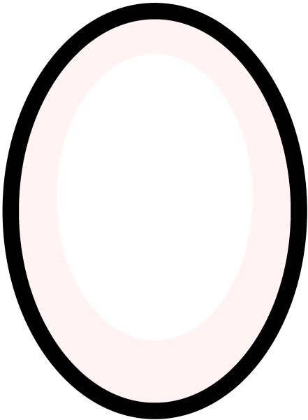 Черный овал