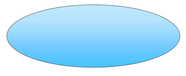 Овал голубой