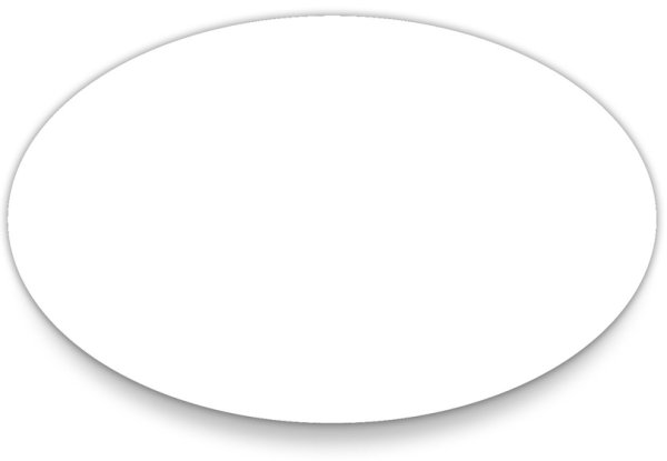 Овал белый
